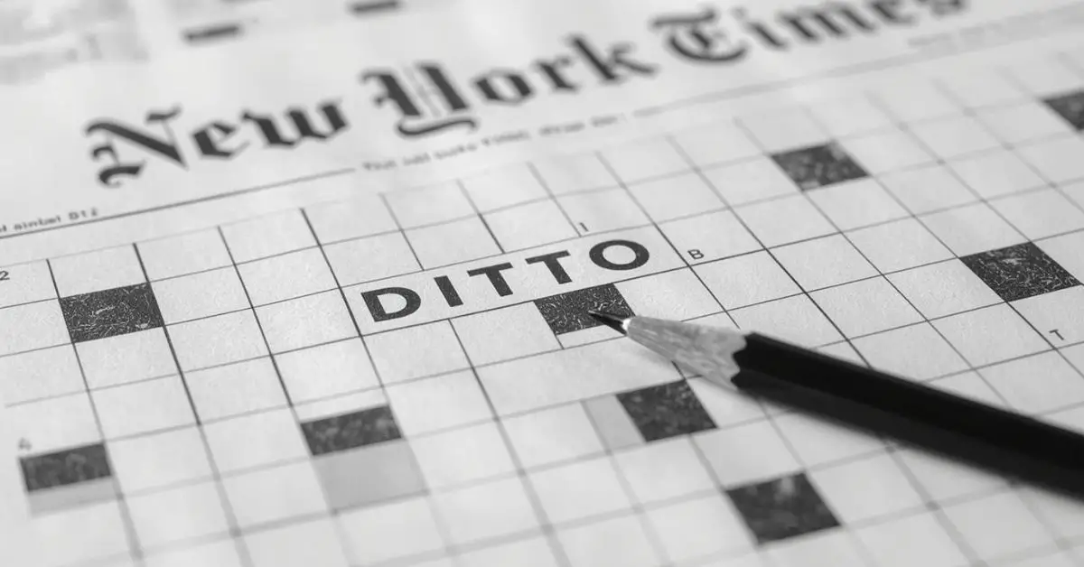 ditto nyt crossword